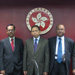His Honour Judge KO, Acting Chief District Judge, meets a delegation led by Mr Justice Surendra Kumar SINHA, Chairman of Bangladesh Judicial Service Commission  (20 March)
